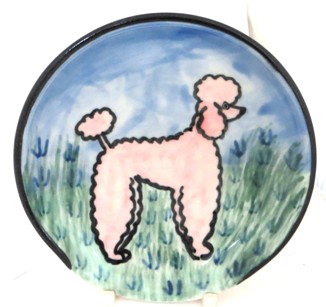 Poodle Pink -Deluxe Spoon Rest